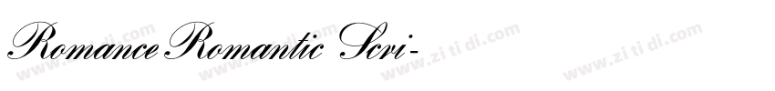RomanceRomantic Scri字体转换